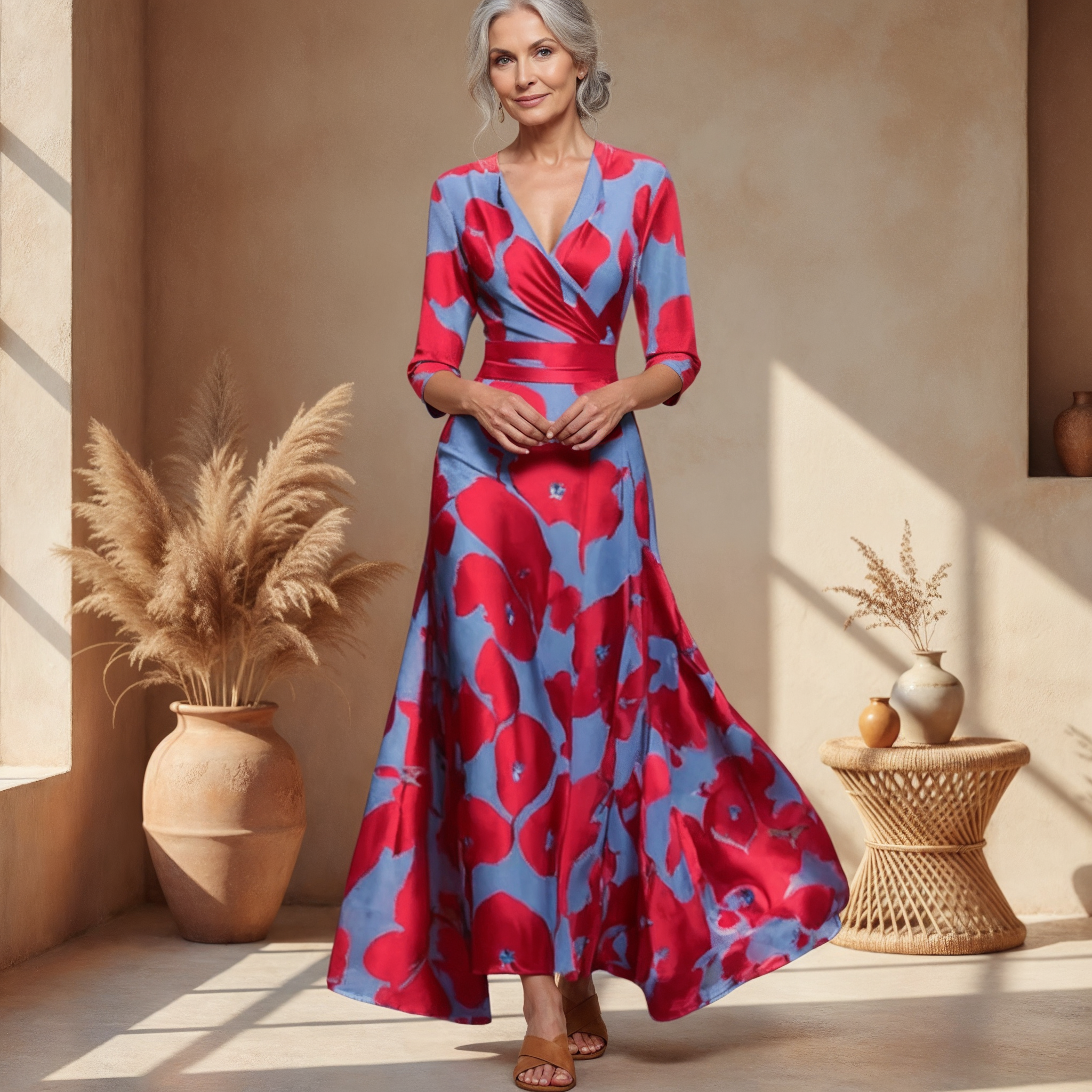 Saffie | Printed Wrap Dress