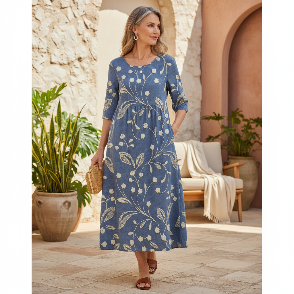 Kharen | Floral Midi Dress
