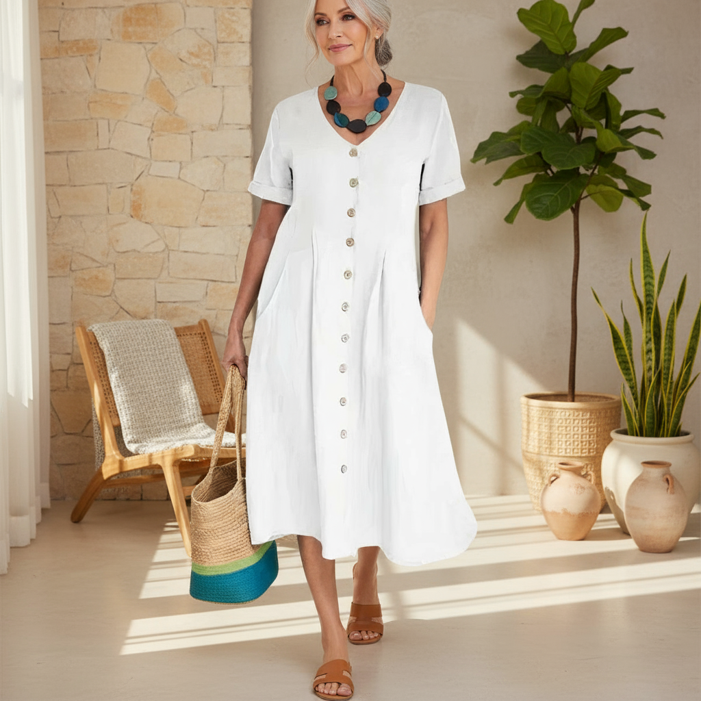 Briar | Effortless Buttoned Dress