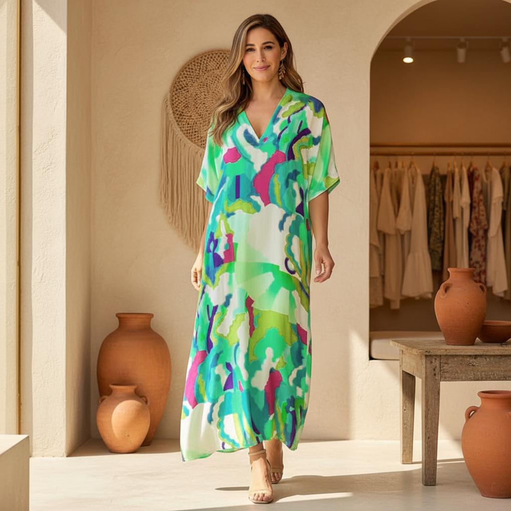 Marnie | Vibrant Abstract Dress