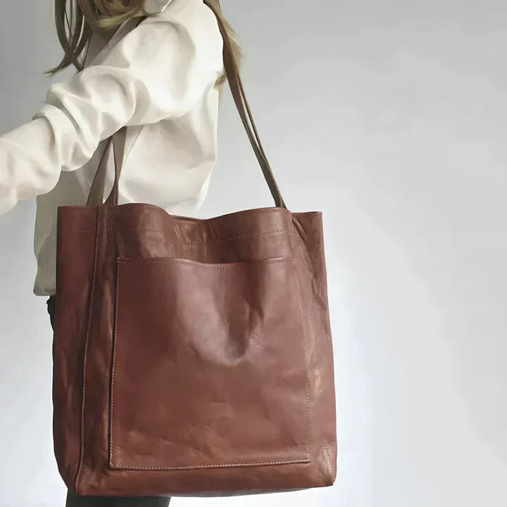 Magnolia |Classic Leather Tote Bag