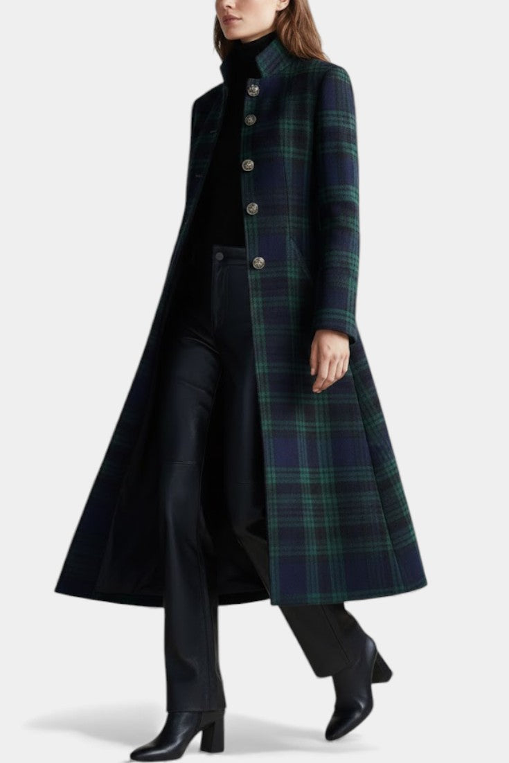 Colette | Timeless Plaid Elegant Coat