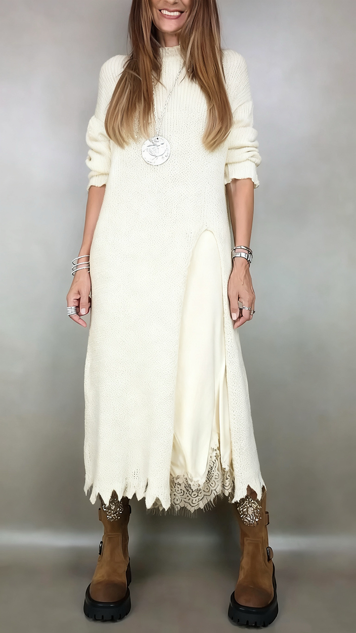 Mallory | Elegant Long Sweater Dress