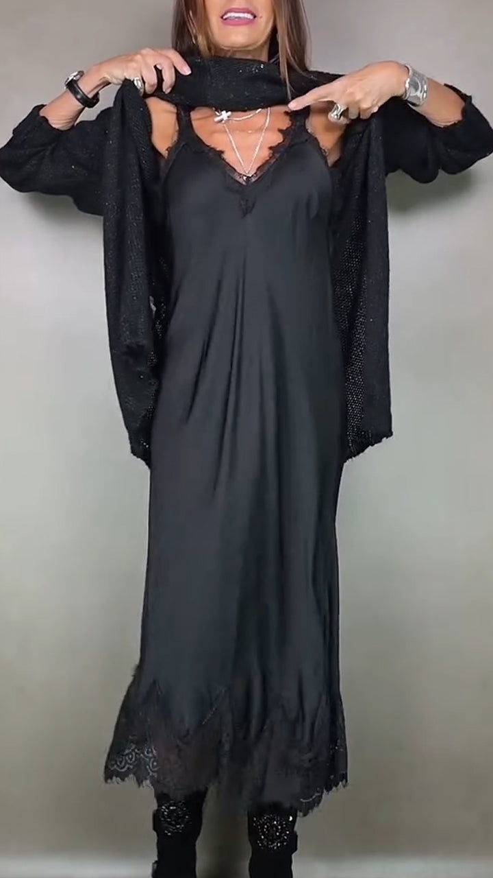Mallory | Elegant Long Sweater Dress