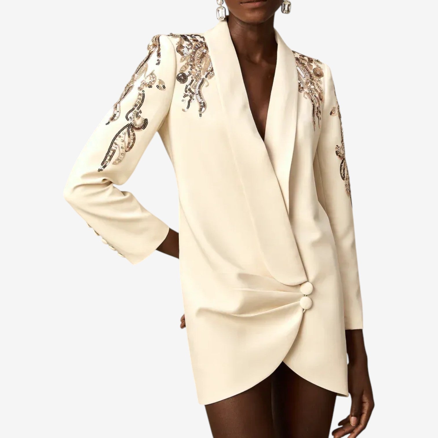 Collins | Elegant Embroidered Dress