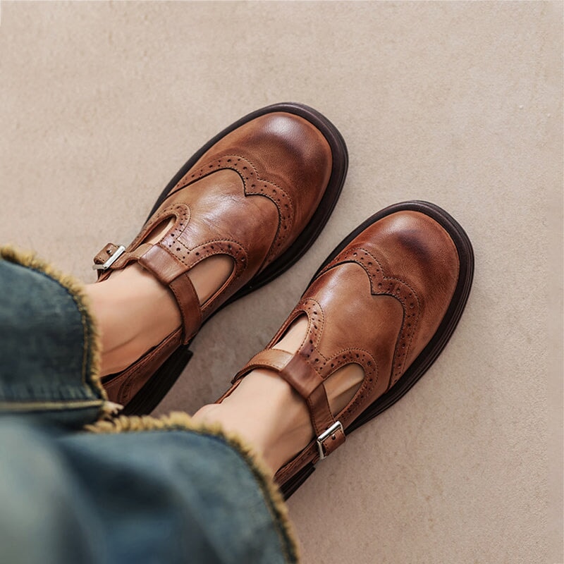 Hazel | Elegant Mary Janes Made Of Leather