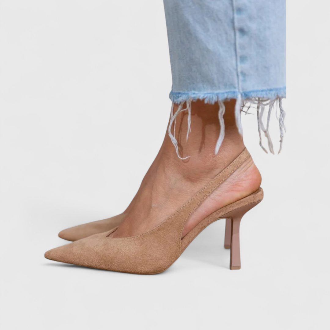 Ivy | Pointed Toe Slingback Heels
