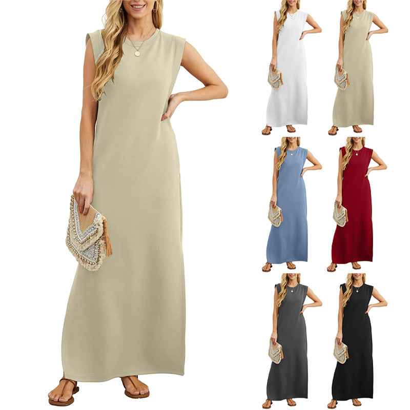 Maliya | Sleeveless Casual Maxi Dress