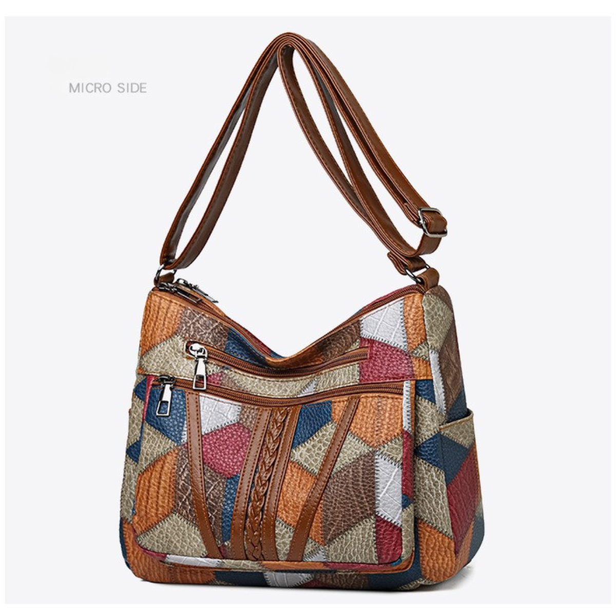 Amelia | Mosaic Leather Bag