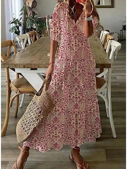 Michaela | Boho Tummy Coverage Dress