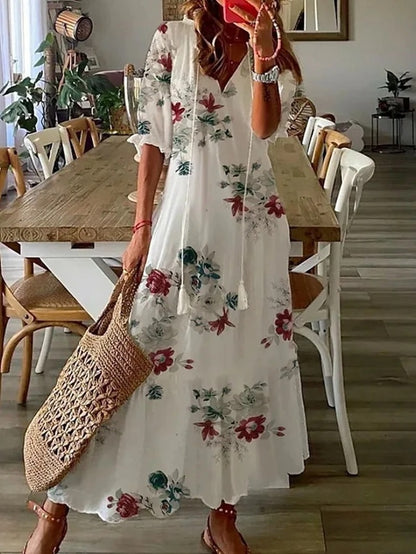 Michaela | Boho Tummy Coverage Dress